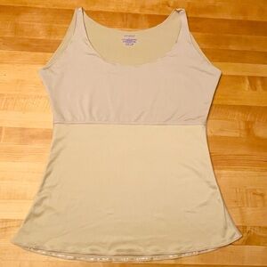 Spanx smoothing/shaping cami tank top undershirt. Beige Nude, Size XL